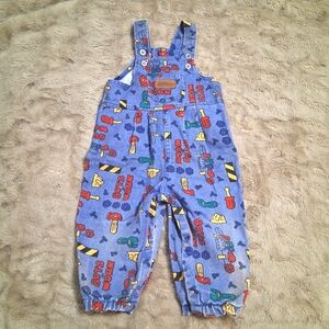 Vintage Healthex Oshkosh B'Gosh Denim Overalls Toddler 6 - 12 Months Rare
